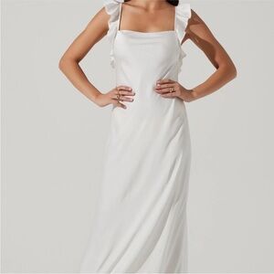 Astr The Label Bryna Womens Satin Long Slip Dress